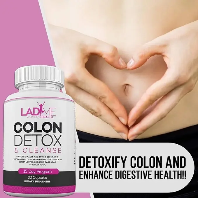 Pure Colon Cleanse & Detox 15 Day Program - Herbal Laxative for Constipation with Psyllium Husk & Senna - Women\'s Colon Cleanser