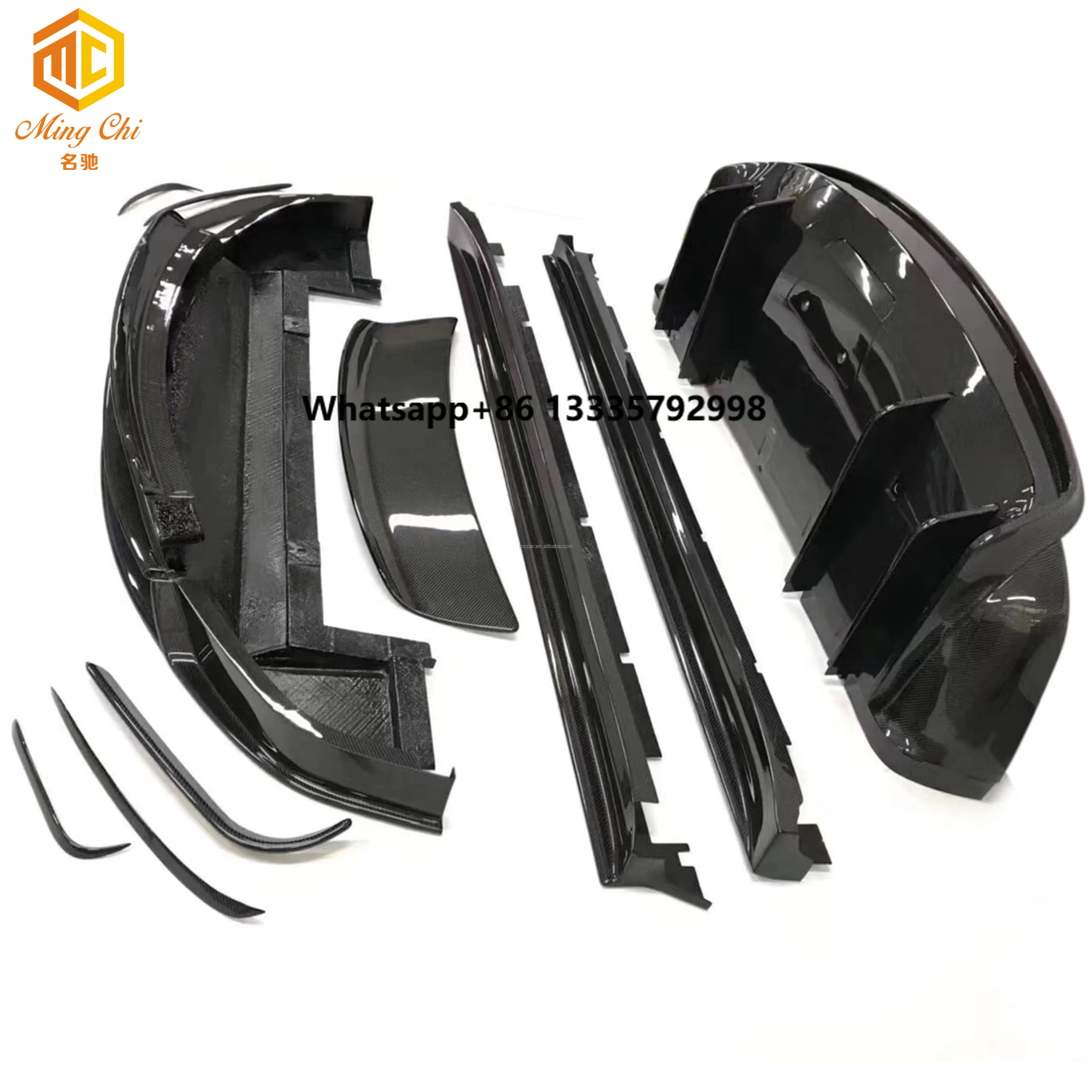 

Modelx Carbon Body Kit RZ Front Lip Skirt Diffuser Spoiler for Tesla Model X Body Kit
