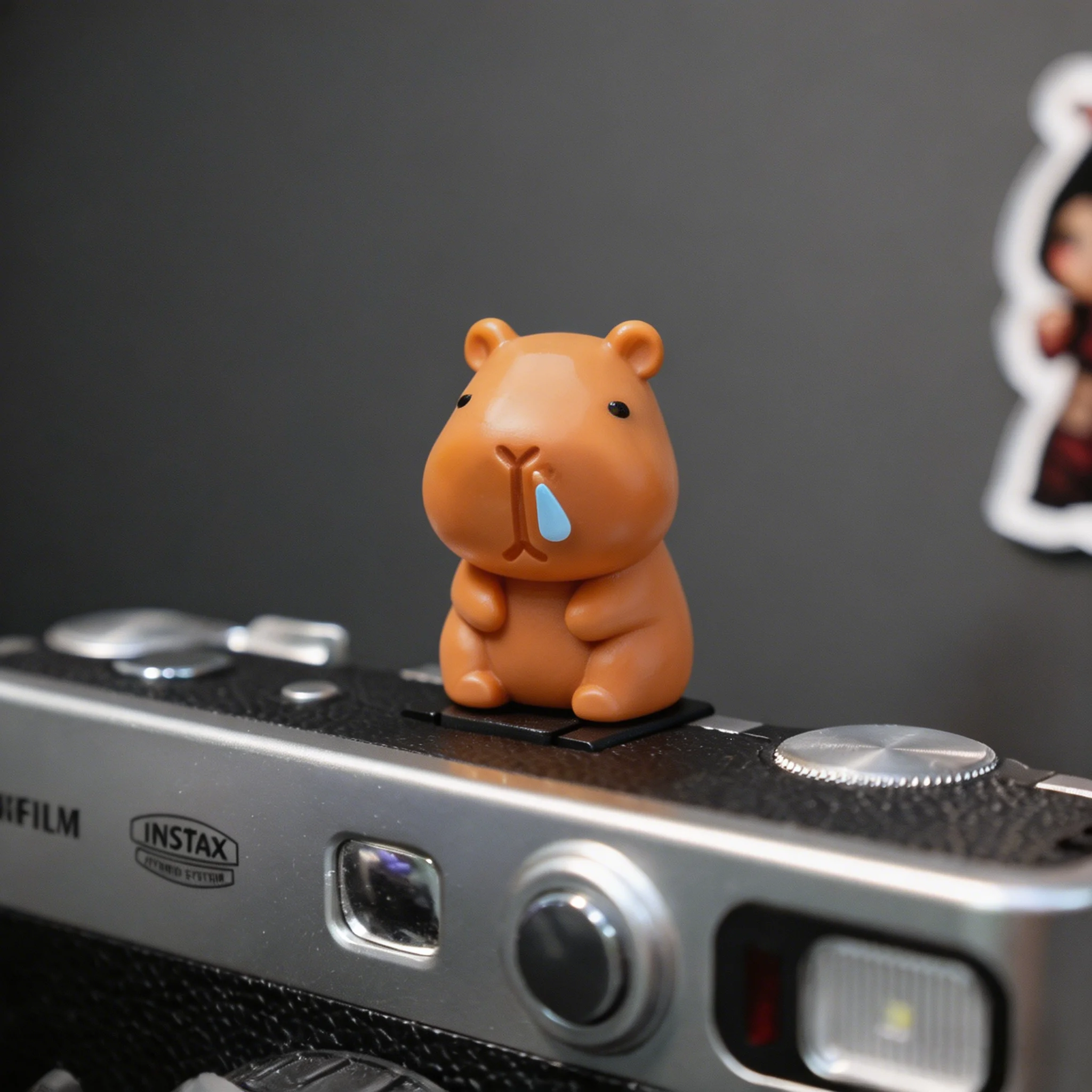 Universal Camera Hot Shoe Cover Kawaii Capybara 3D Animal Protector Dust Cap for DSLR Mirrorless Funny Gag Gift