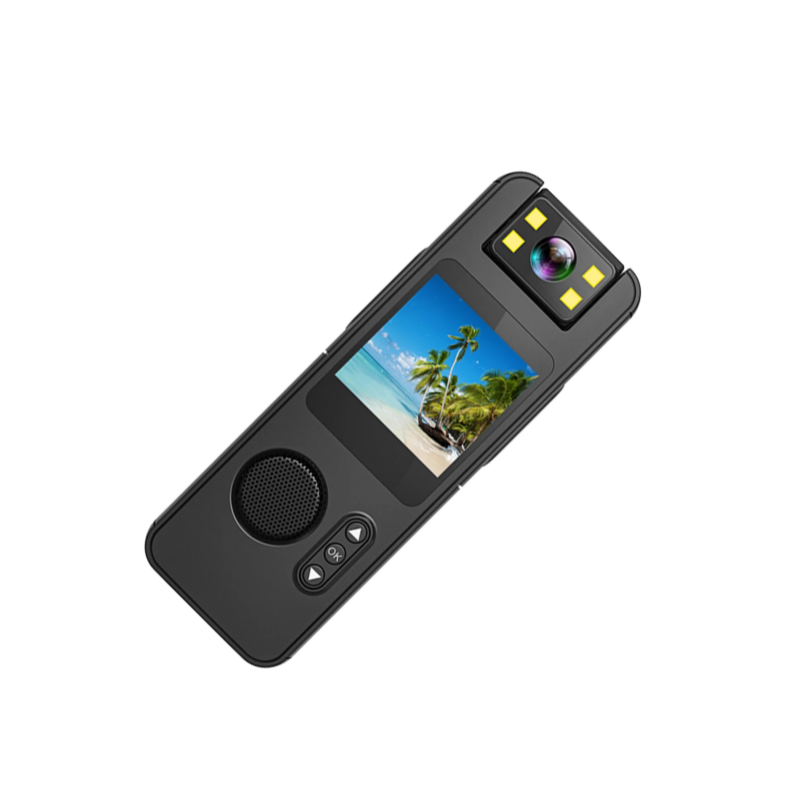 

Видеокамера с углом обзора 180 градусов ° Светодиодная подсветка с поворотным объективом и интерфейсом зарядки Type-C, запись видео одной кнопкой