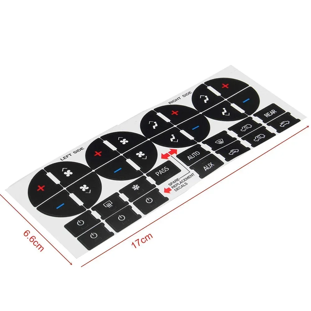 Autocollant pour bouton AC de voiture, 1 pièce, Kit de réparation de bouton de tableau de bord, pour Buick autoclave Chevy Avalanche banlieue GMC