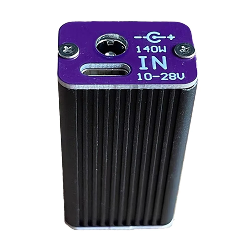 

PD 140W Fast Charging Converter for TYPE C Car Charger Dual Port Outputs Supports Laptop and Monitor Charging Compact Size