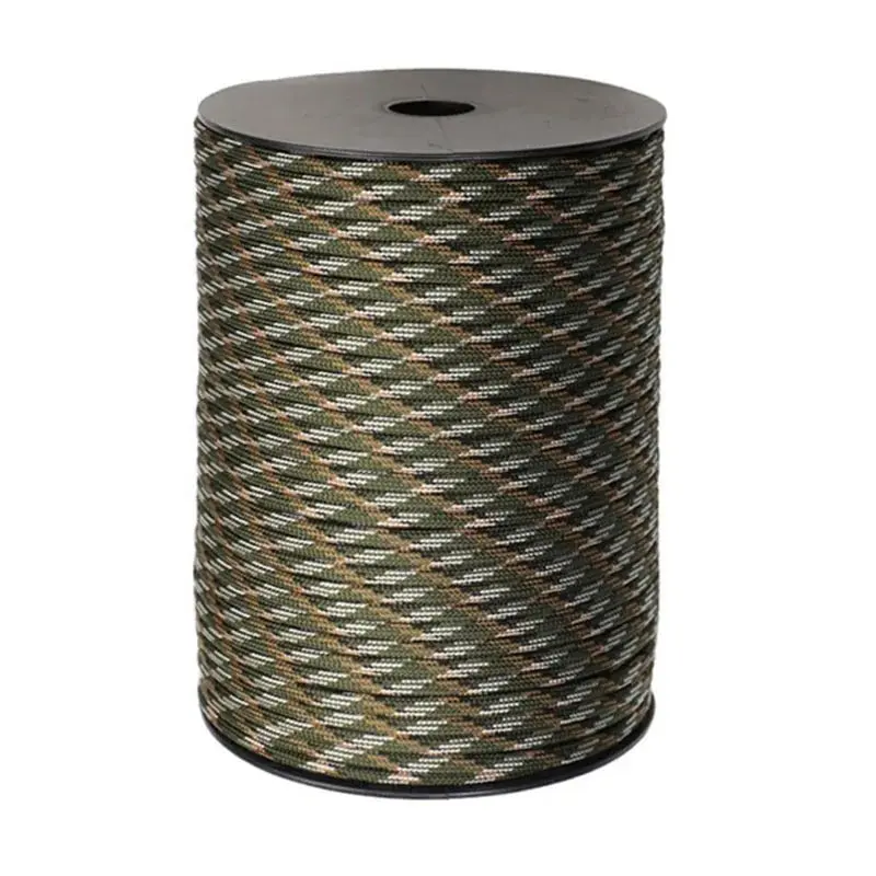 FLYER TANG 7 Kerne 550 Paracord-Schnur 100 m 50 m 31 m Durchmesser 4 mm für Outdoor-Camping-Überlebens-Lanyard Fallschirmseil Wanderzelt-Zubehör DIY 7