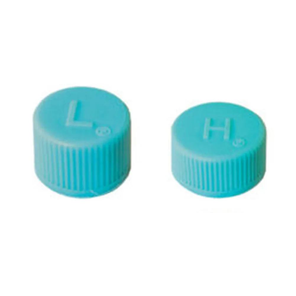 Replacement A/C Cap and Valve Core Kit Containing 10-Piece Seal Set for Standard Automotive Air Conditioning Systems