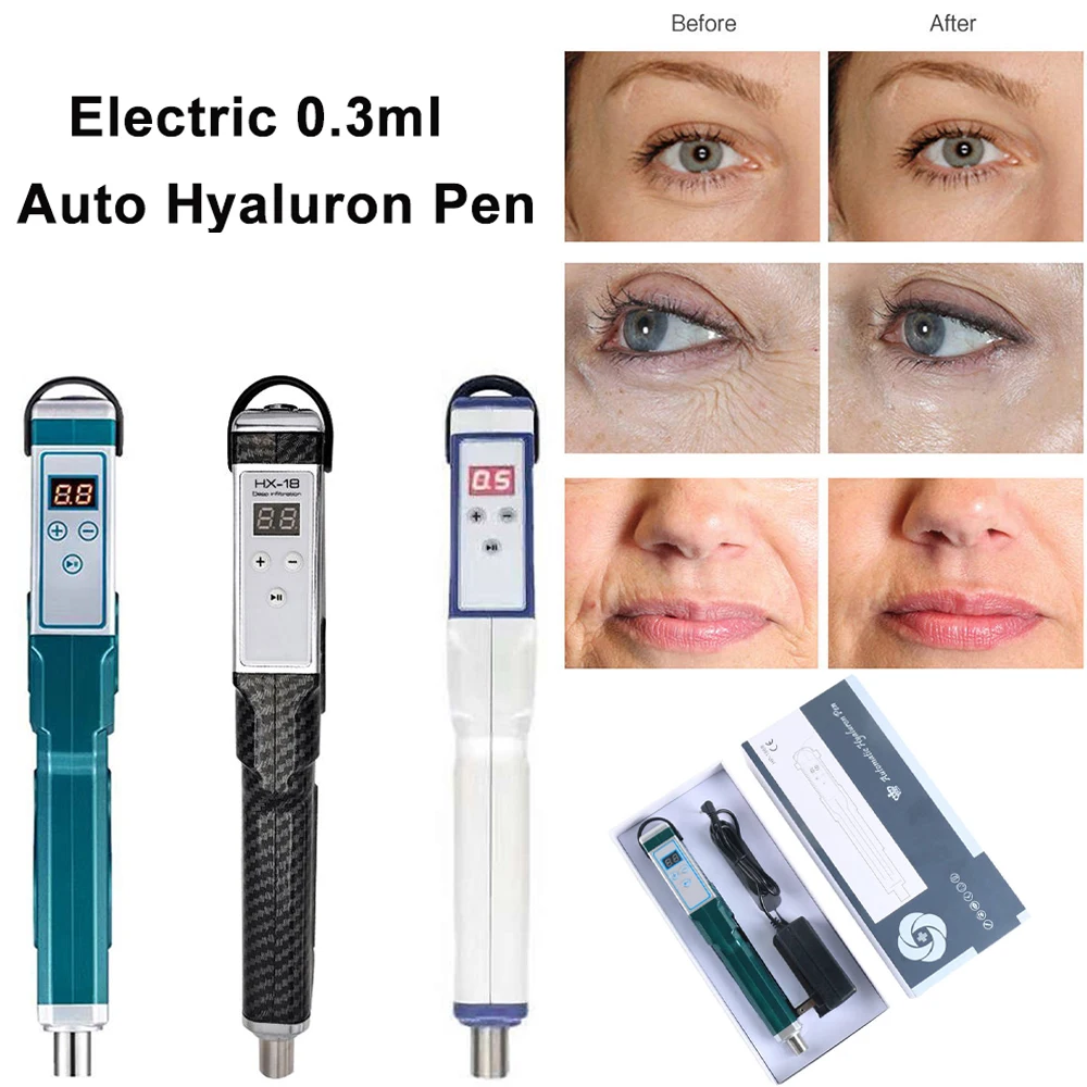 

Auto Filler Hyaluron Equipment Electric Hyaluronic Acid Pen 0.3ml Lip Injector Meso Gun for Lip Lift Skin Injection Anti Wrinkle