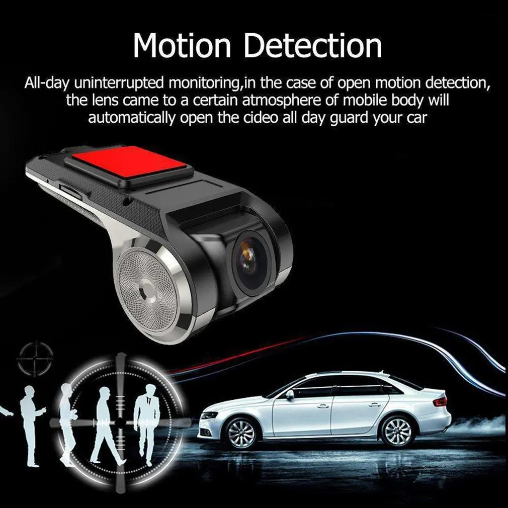 Car DVR Dash Cam Full HD 1080P Dash Cam For DVD Android Player ADAS LDWS Navigation Unit Auto Audio Voice Alarm Video Recording