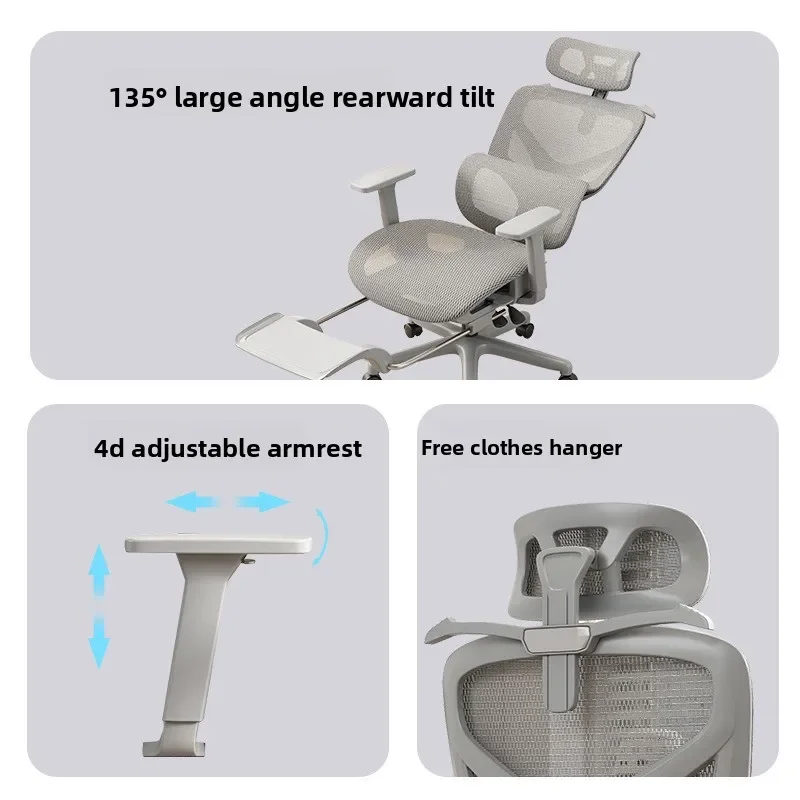 Ergonomic Lumbar Support Office Chair for Home Use Comfort Long Hours Gaming Reclining Direct Chair Office Office Furniture