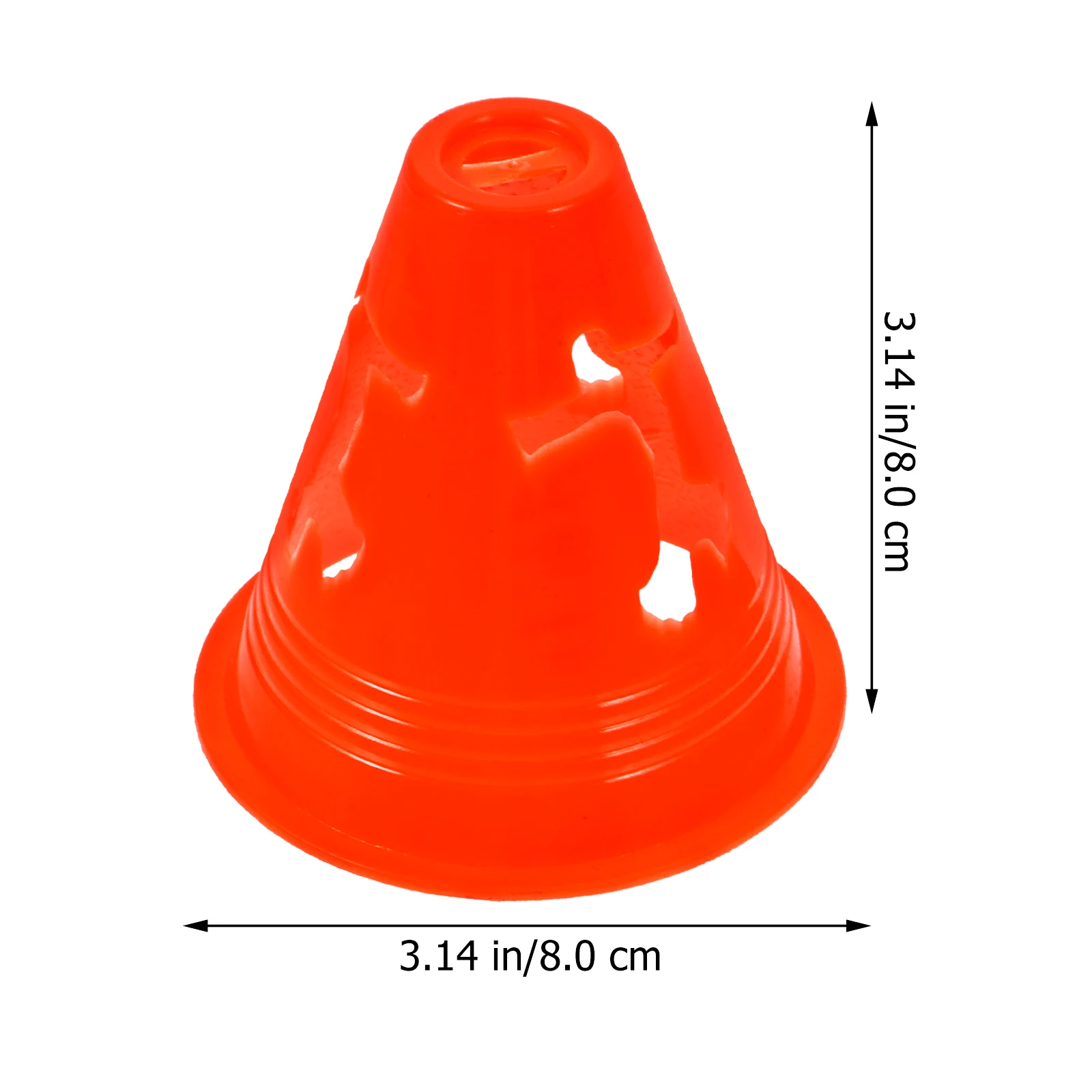 

12Pcs Skating Training Cones 8cm High Flat Bottom Mini Cones for Football Cycling Obstacle Drills Agility Course Markers