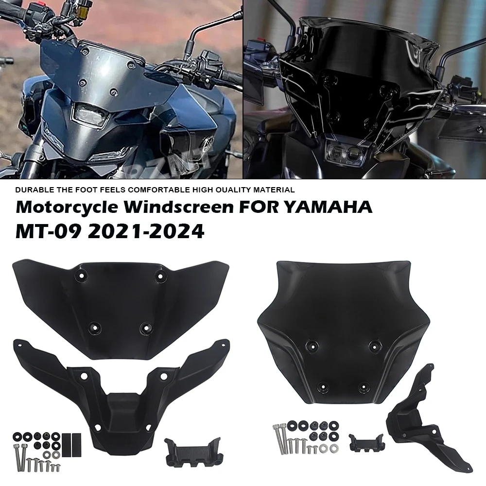 For YAMAHA MT 09 MT-09 SP 2021-2024 Motorcycle Accessories Windshield Front Support Windshield Wind Deflector Fairing Lower