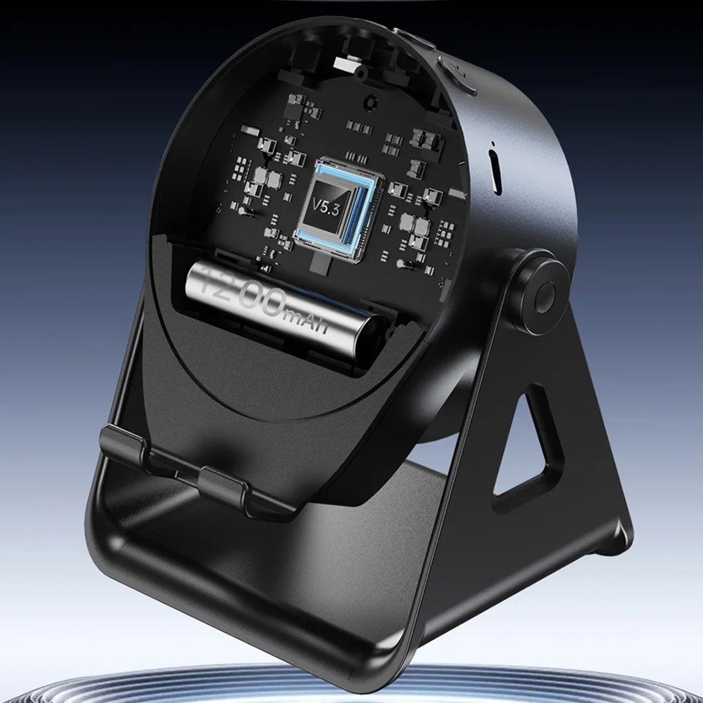 مكبر صوت لاسلكي مع مكبر صوت متوافق مع البلوتوث، حامل هاتف محمول بصوت ستيريو للمنزل وفي الهواء الطلق #4