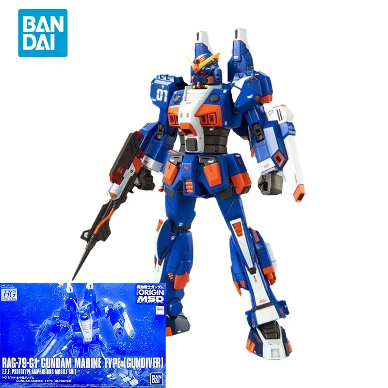 

Bandai Original GUNDAM Anime Model HG GTO 1/144 RAG-79-G1 GUNDAM MARINE TYPE GUNDIVER Action Figure PB Toys Gifts for Children