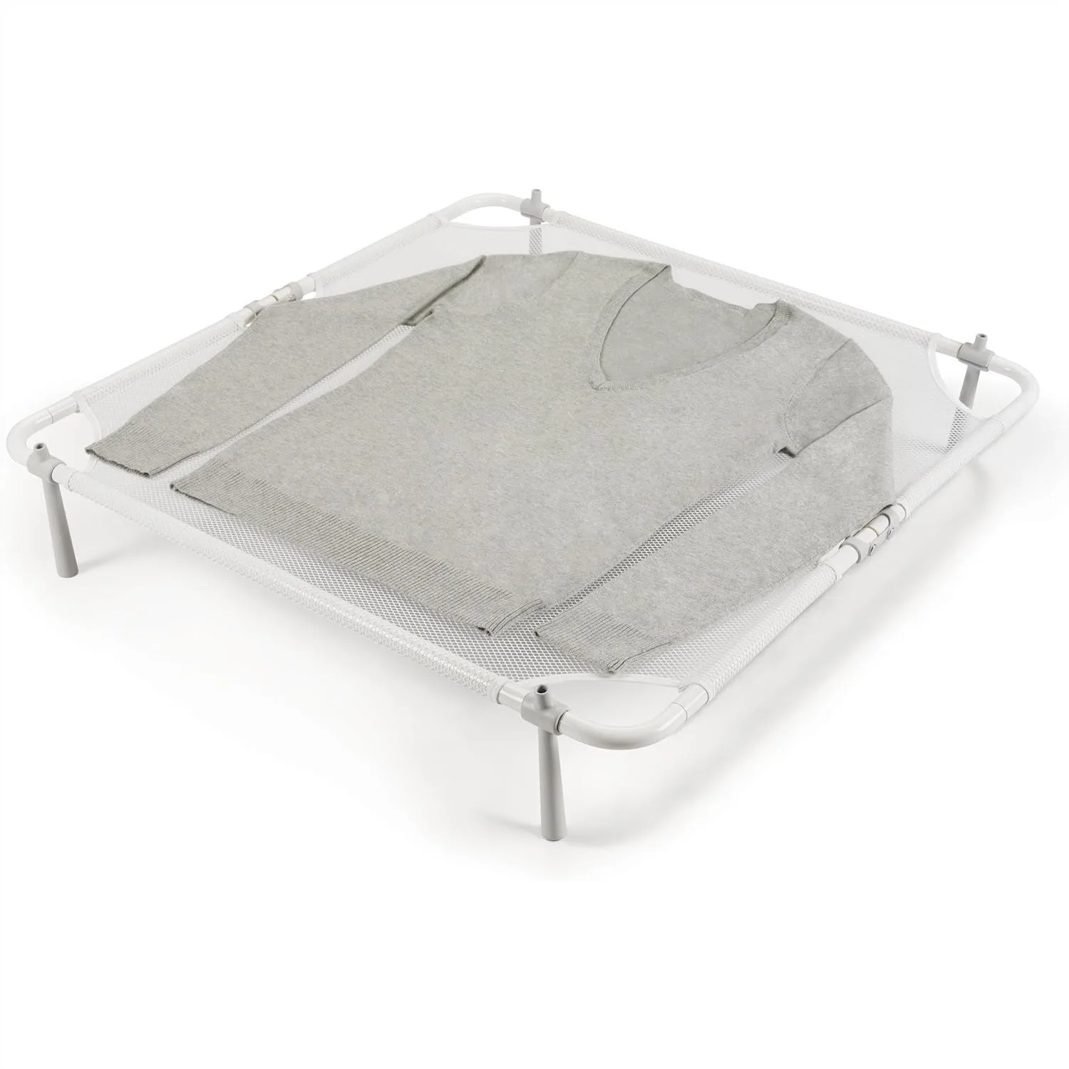 

Folding Mesh Sweater Dryer for Delicates, 26-Inch Square with Compact Storage