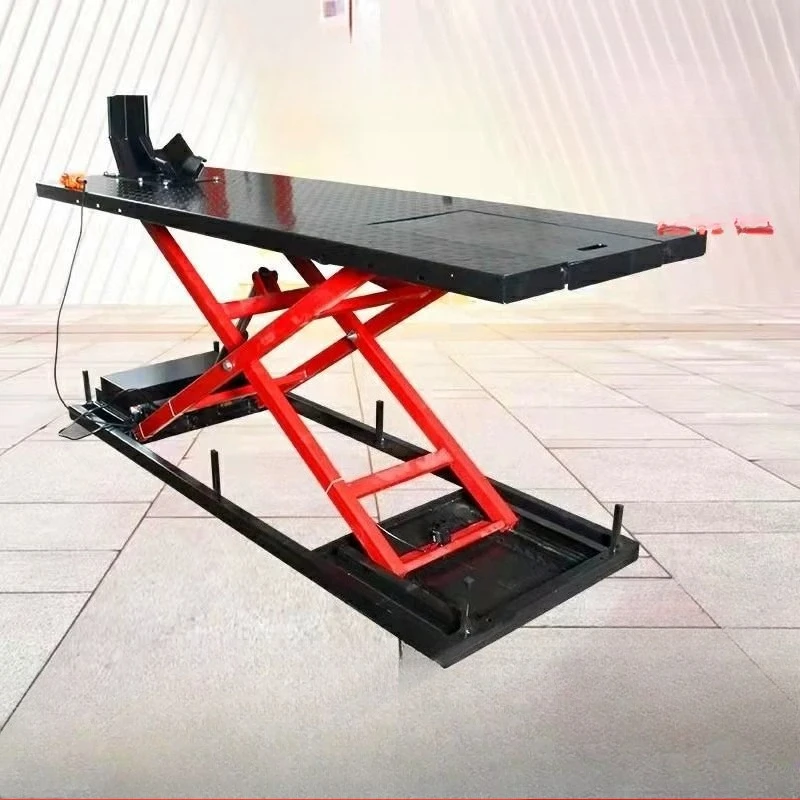 Motorcycle electric scissor hydraulic electric maintenance platform scissor