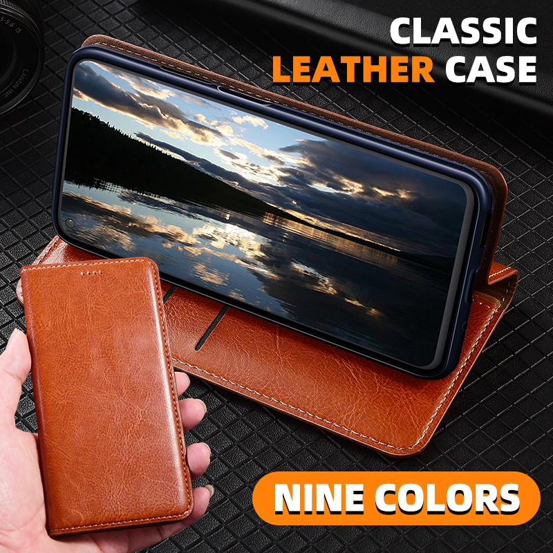 

Business Flip Wallet Cover For ZTE Nubia Red Magic 6 6R 6S 7 7S 8 8S 9 9S 10 Pro Plus Holder Genuine Leather Mobile Phone Case