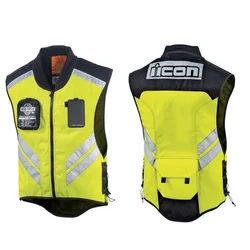 Riding Reflective Vest MOTO Waistcoat Non-sleeve Clothing Motocross Off-Road Racing Vest Motorcycle Touring Night Riding Jackets