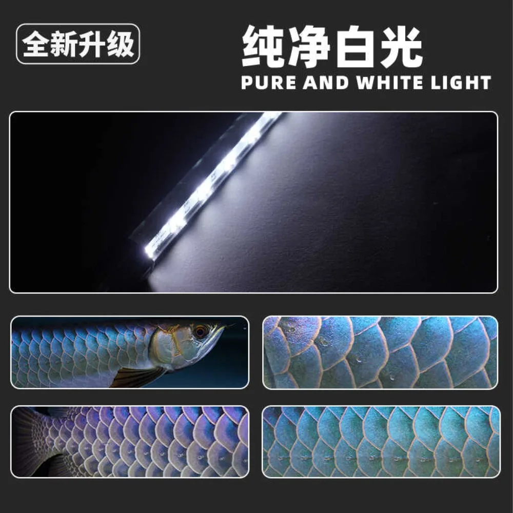 

Submersible LED Aquarium Light 56 inch MaYin Glass LED Fish Tank Light for Arowana Thunder Fish Color Enhancing Blue Lamp