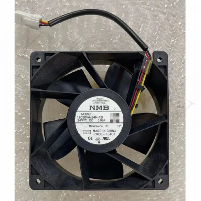 

q+1 PCS New for NMB 12038VA-24N-FB DC 24V 0.96A 3 pin inverter Cooling fan # QW.