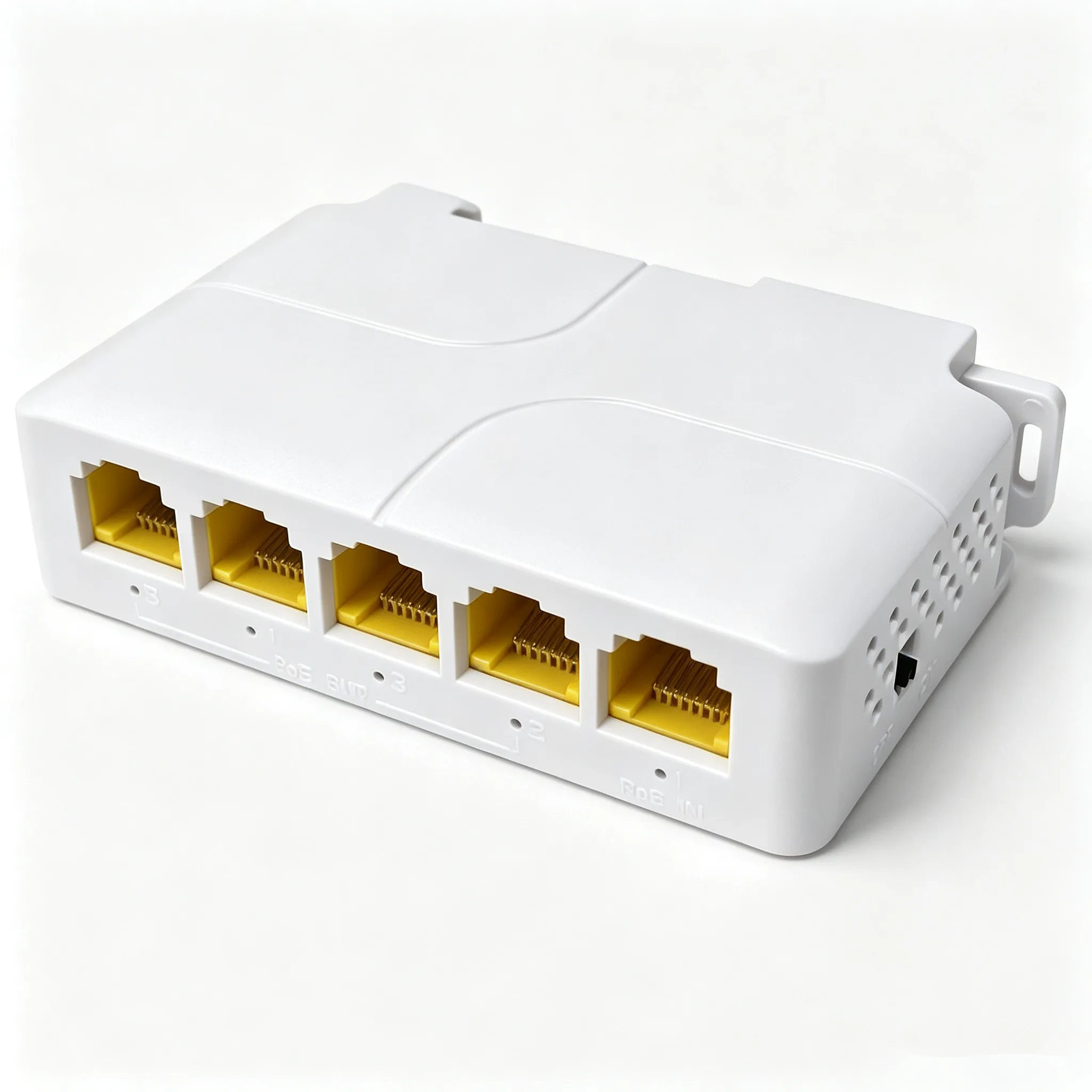 5ポートギガビットpoeエクステンダー、4ポートpoeリピーター、100-1000mbps-dinレールネットワークvlan（48v-poeカメラ、ワイヤレスap、cctv、tvカメラ用）