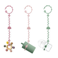 1PCS Silicone Teether Toys Bpa Free Adjustable Pacifier Chain Baby Silicone Nipple Holder Stroller Accessories Baby Stuff