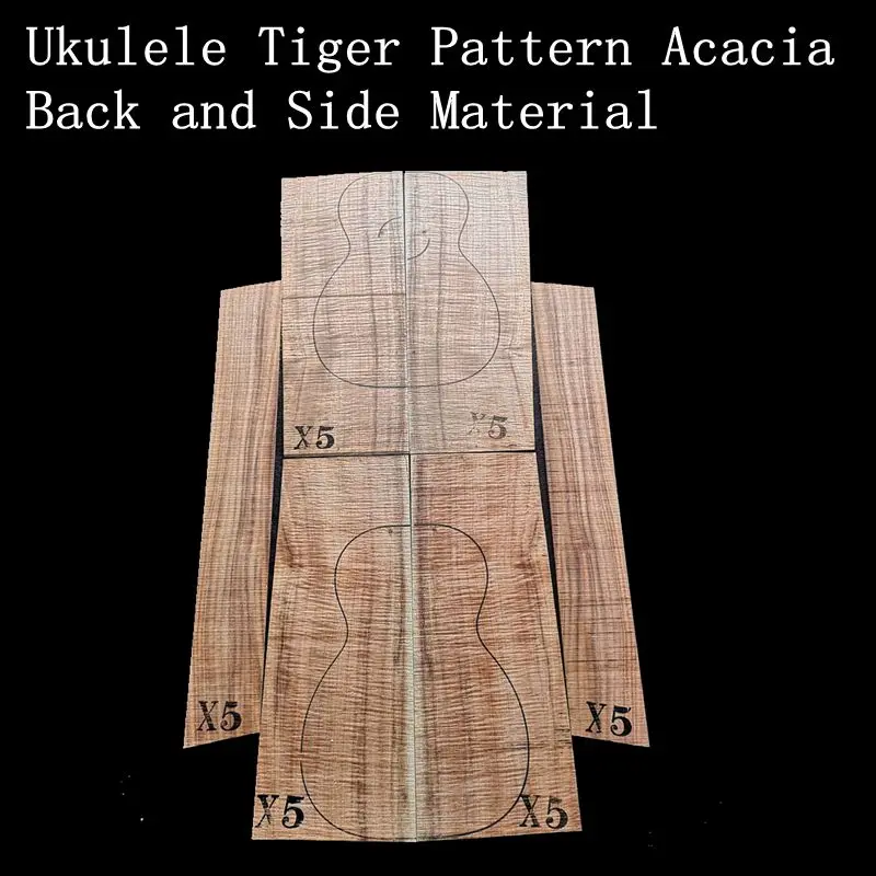 

23"26 inch ukulele imported acacia back and side veneer wool guitar making material accessories Shandong Hongyin