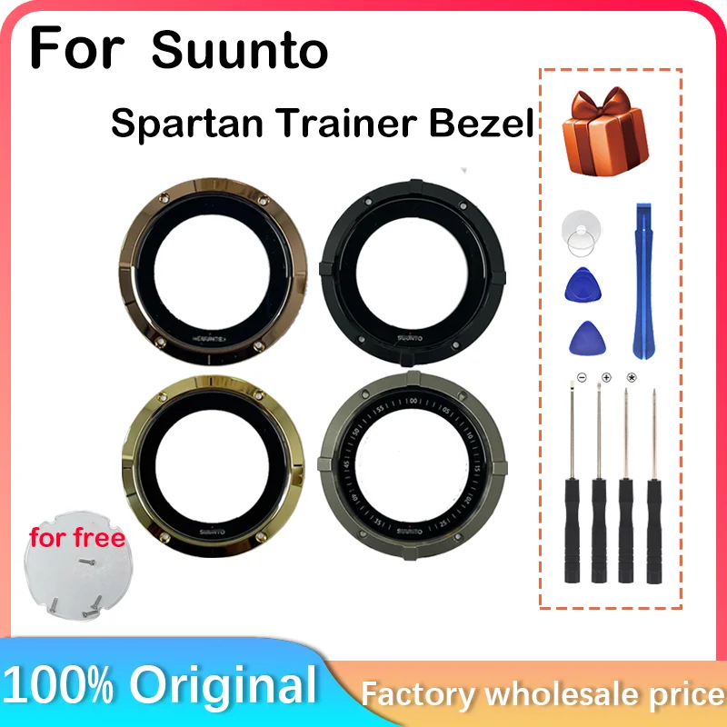 New For Suunto Spartan Trainer Bezel Plastic Frame With Cover Metal Frame Cover Screw And Waterproof Ring