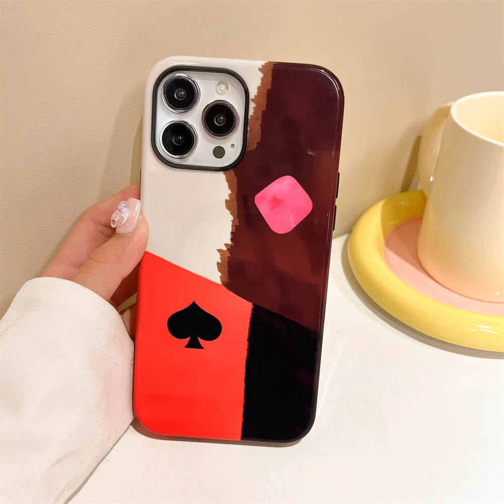 Cute Multi Color Card Inclusive Magnetic Phone Case Two-In-One Film Protective Shell For iPhone 15 14 13 12 11 Pro Max Plus Mini