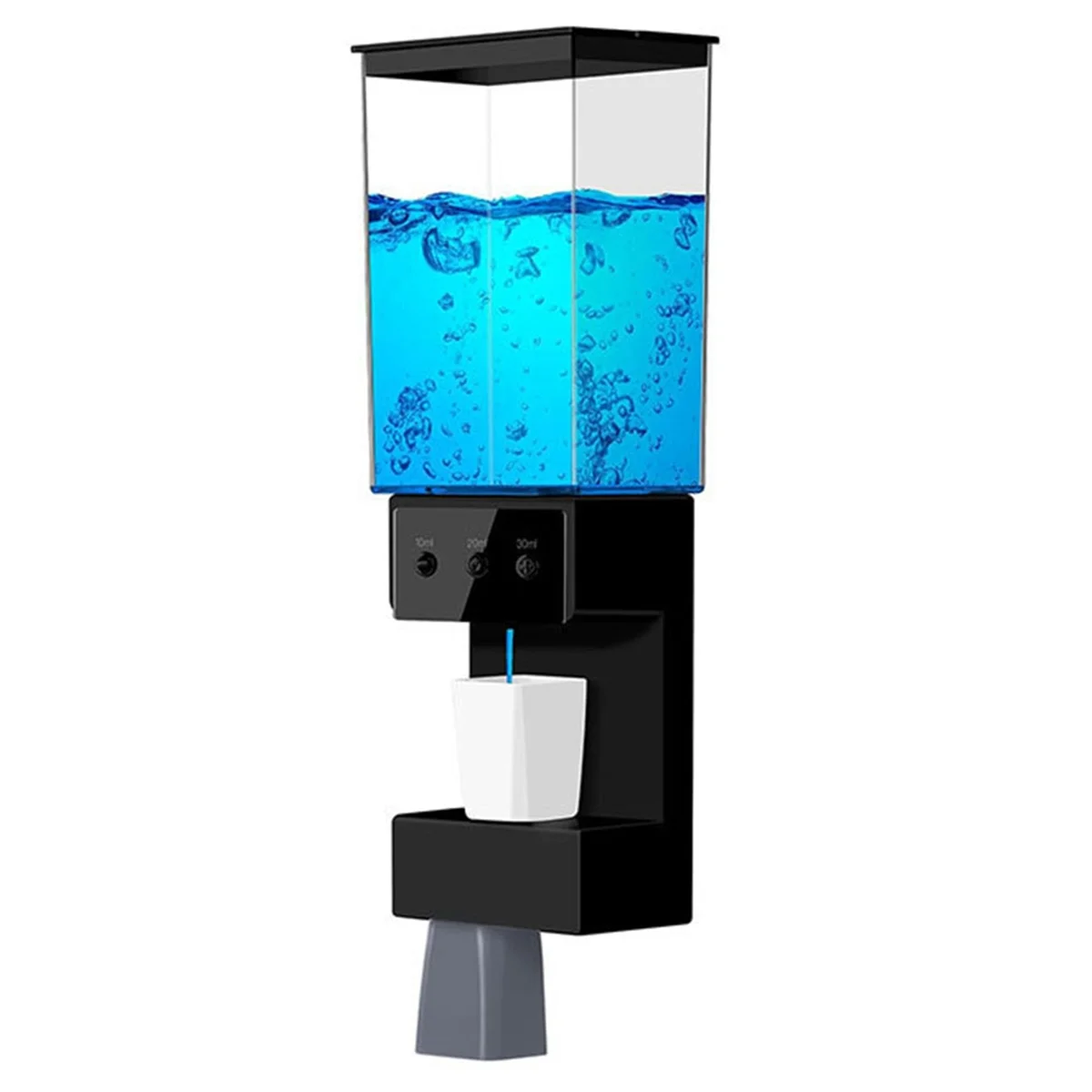 A53I Mouthwash Dispenser for Bathroom Touchless 650ML,Wall Mounted Automatic Mouthwash Dispenser with 2Pcs Magnetic Cups