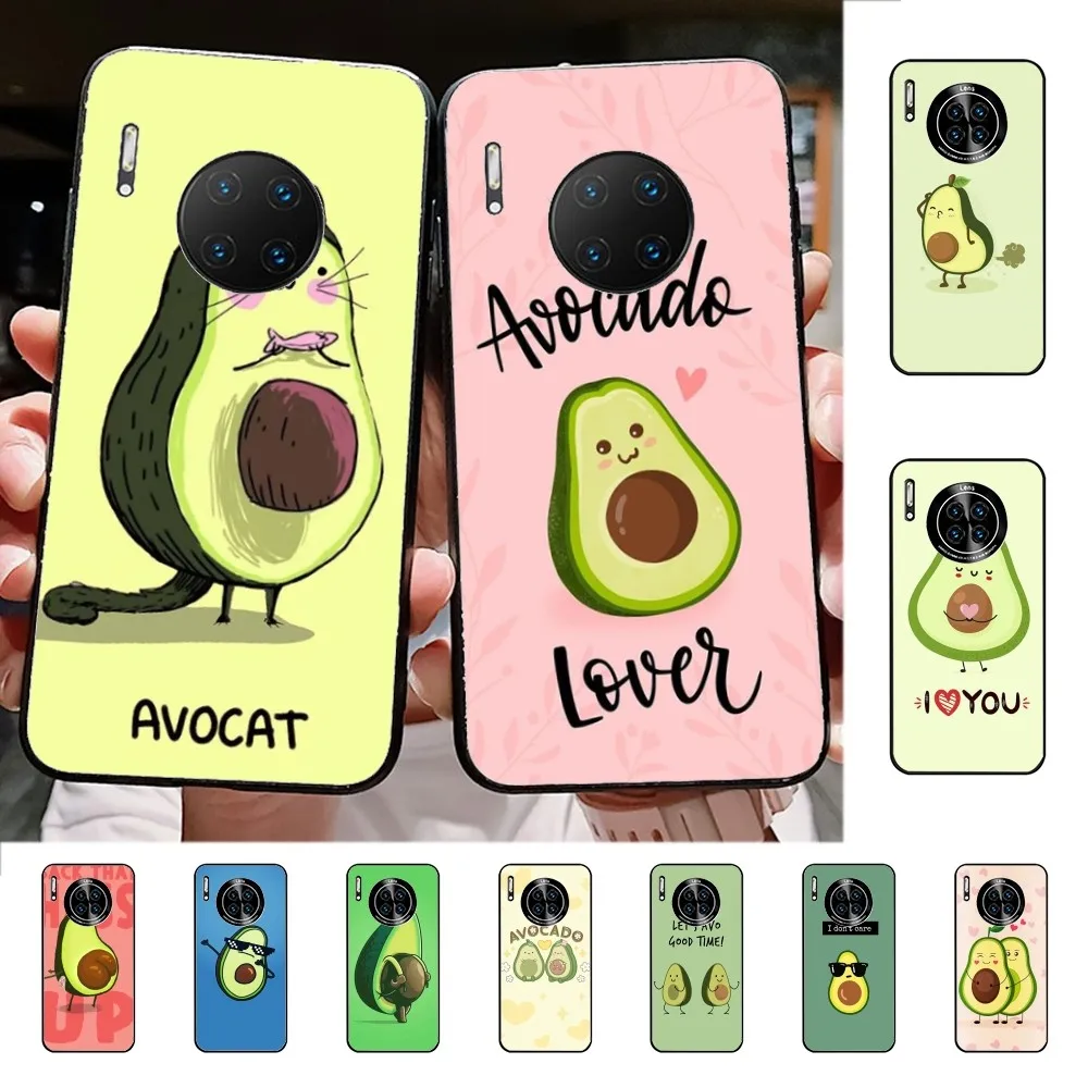 Cute Cartoon Avocado Food Phone Case For Huawei Mate 10 20 30 40 50 lite pro Nova 3 3i 5 6 SE 7 pro 7SE