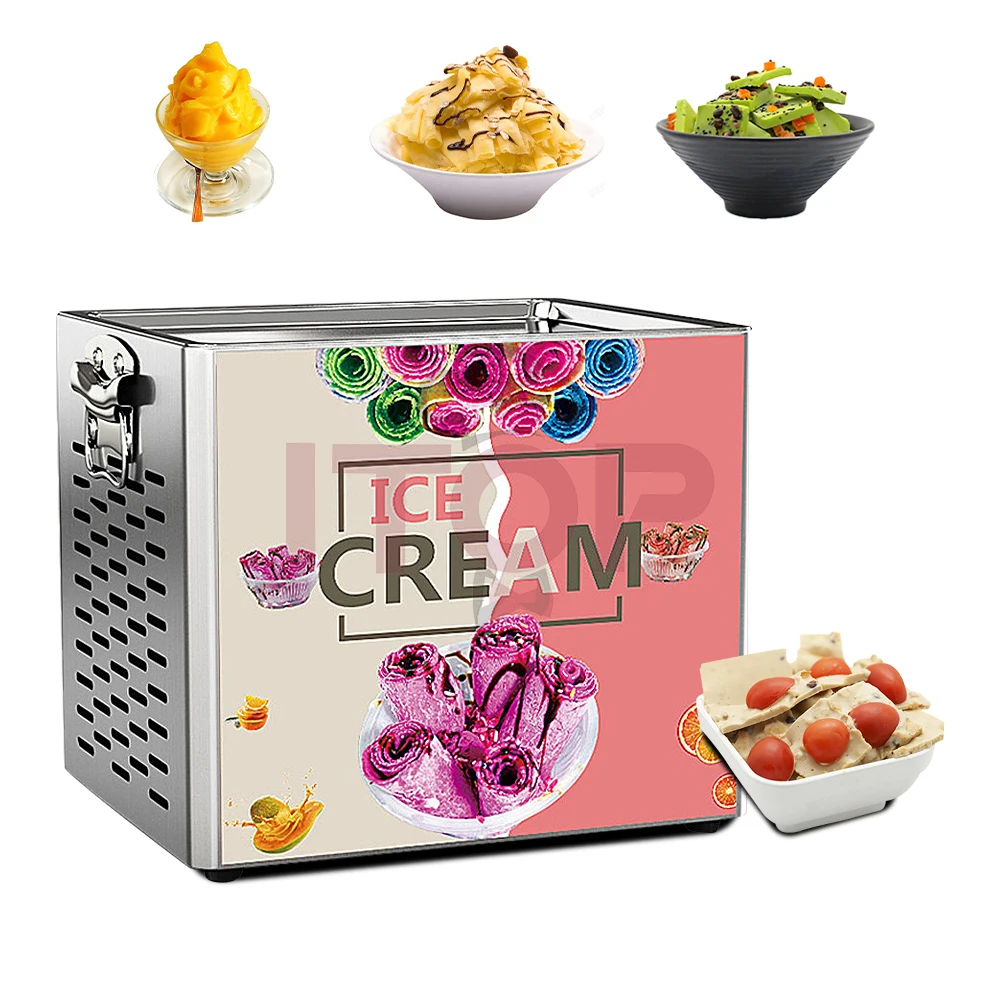 

Rolled Fried Ice Cream Roll Making Machine Fried Ice Cream Cold Plate Machine