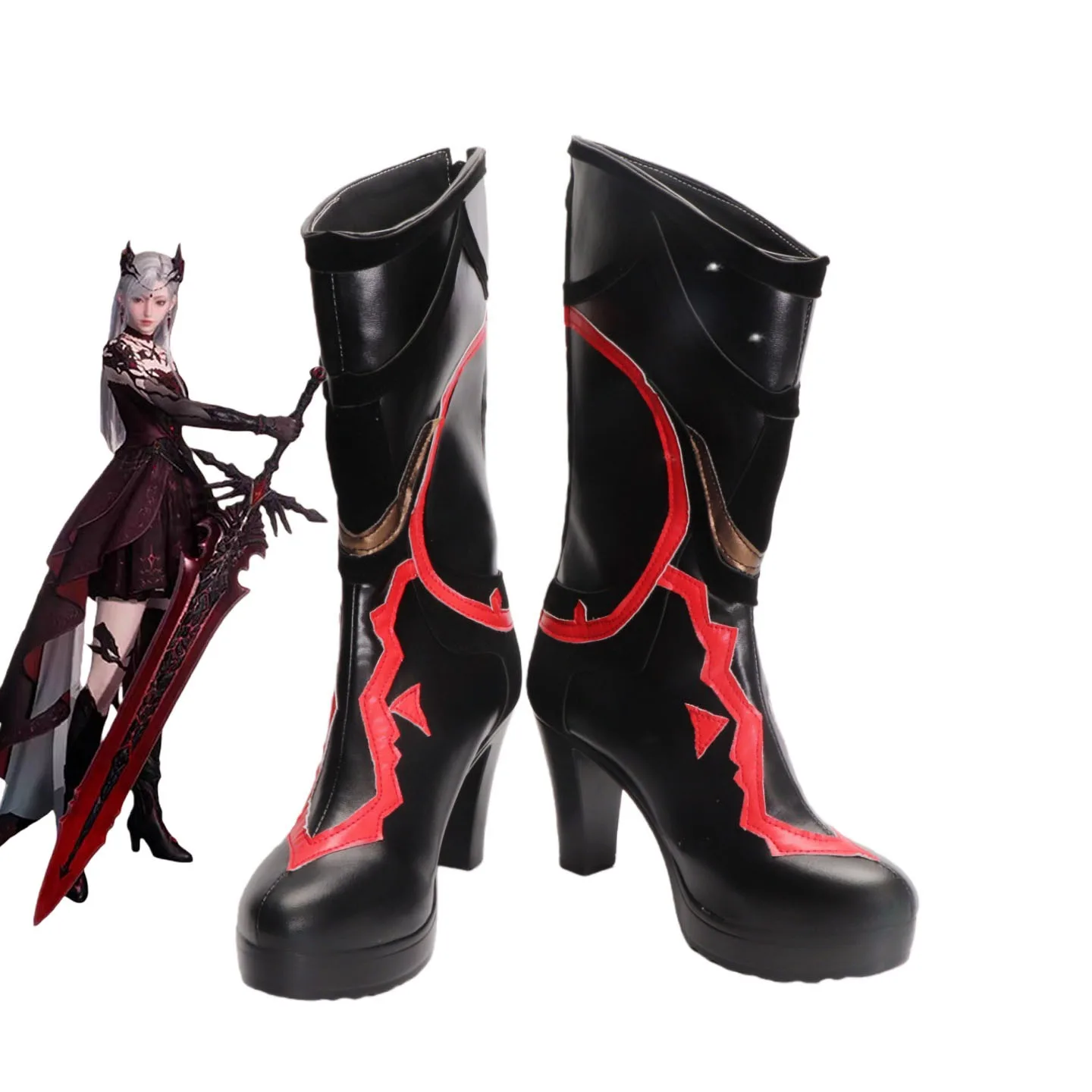 Love and Deepspace Woman Character Leading Lady Cosplay Shoes Anime Accessories Props Halloween Boots PU Shoes Custom Made
