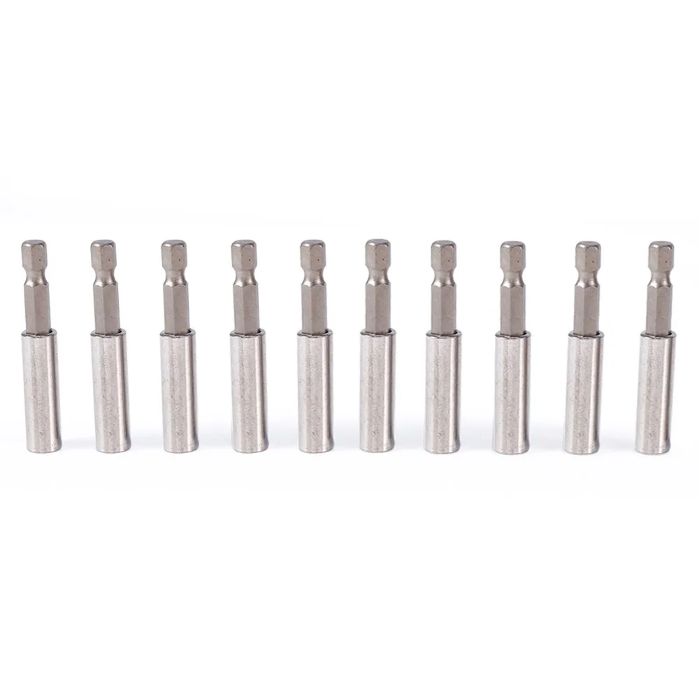 

10 PCS 1/4 Inch Hex Shank Magnetic Extension Bit Holder 60mm / 2.36 Inch Length Quick Release Bit Holder