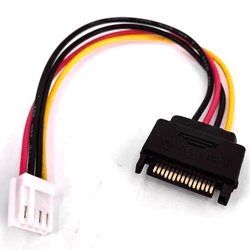 15pin Sata Male to 4pin Floppy FDD Female Power Converter Adapter Cable Sata Power 15p to 4p Connector 20cm