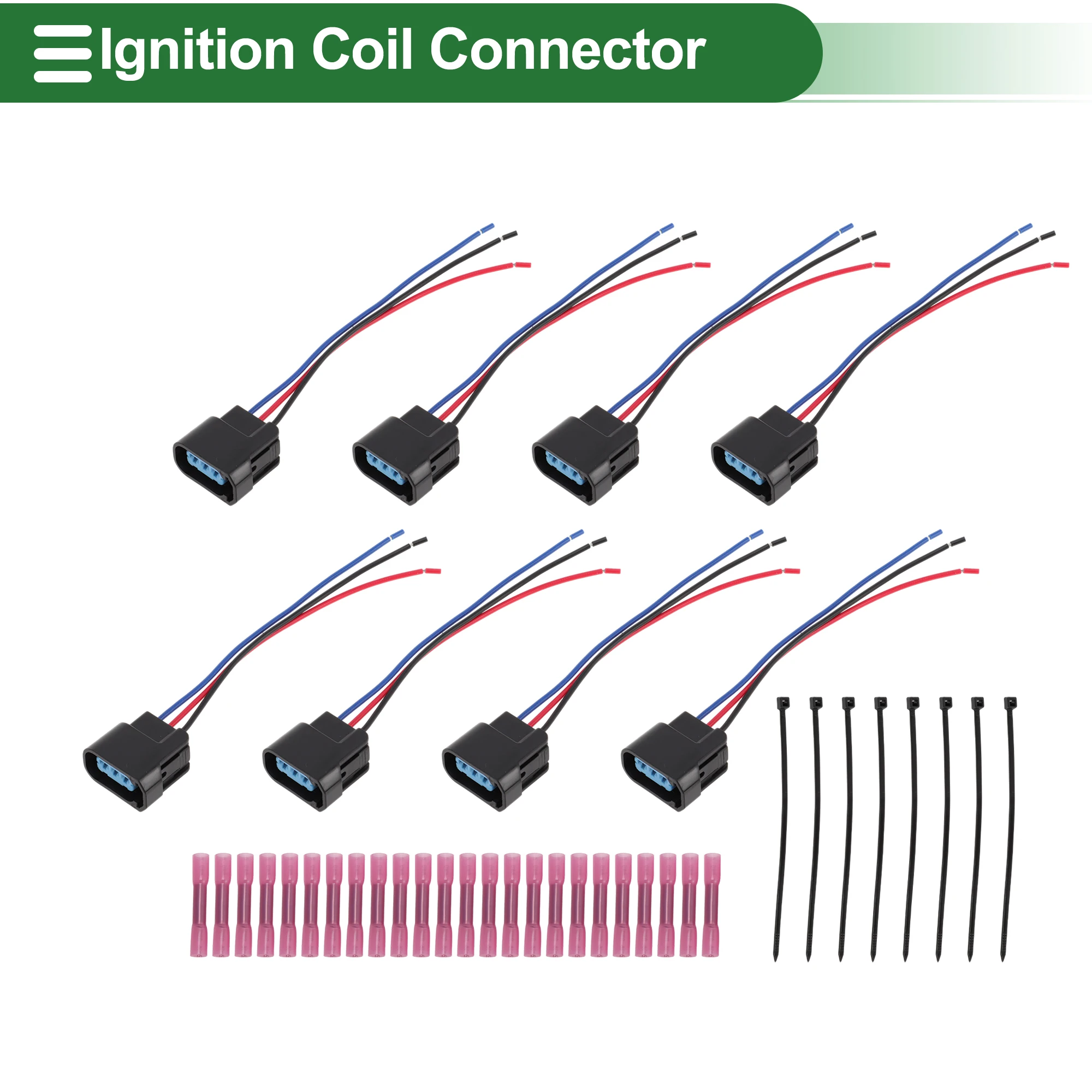 UXCELL Ignition Coil Pigtail Connector Harness Wiring No.6732301 for Honda Accord 03-07