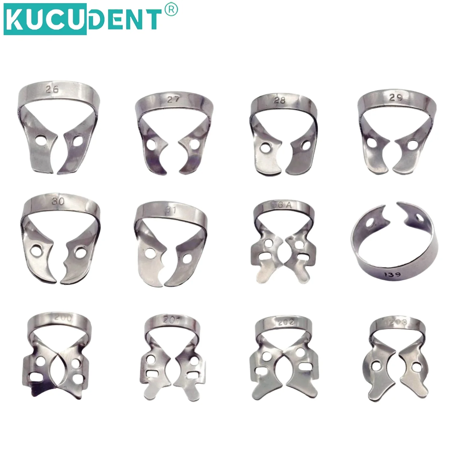Dental Rubber Dam Endodontic Restorative Barrier Clips Stainless Steel Frame Holder Molar Teeth Dentistry Oral Care Materials