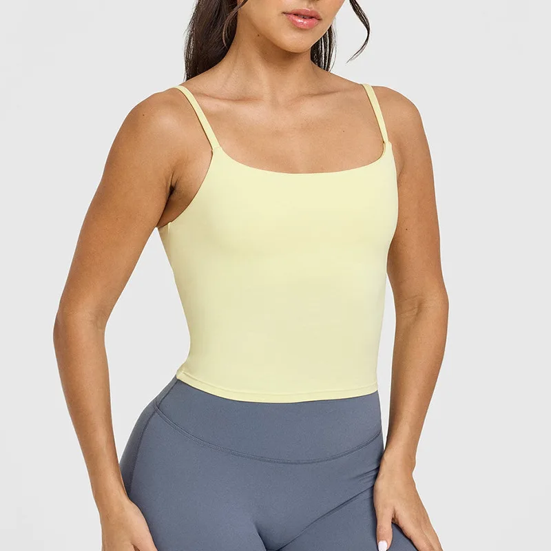 ENYFD Sports yoga vest women's fitness running bra all-in-one sling beautiful back yoga sportswear fitness wear with chest pad