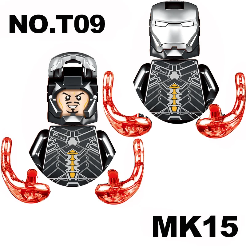 Bausteine Iron Man Spielzeug Geschenke Mini-Actionfiguren Kinder-Bausteine für Partys