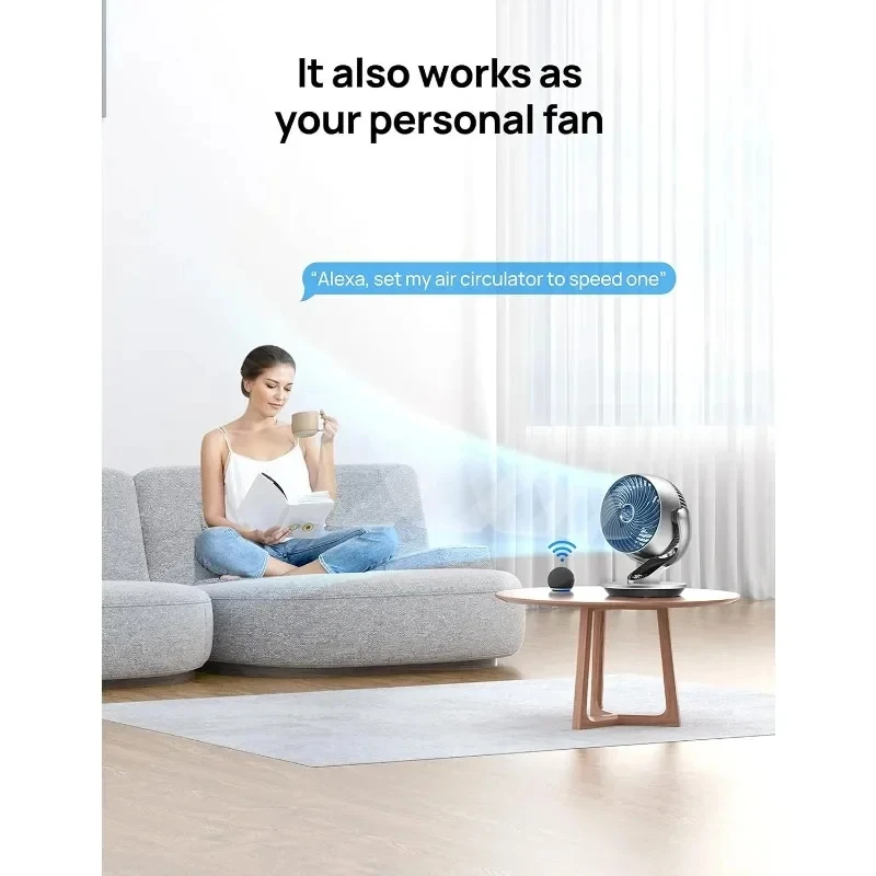 Dreo Home Smart Fan potente ventola di circolazione dell'aria per tutta la stanza con Timer di controllo vocale