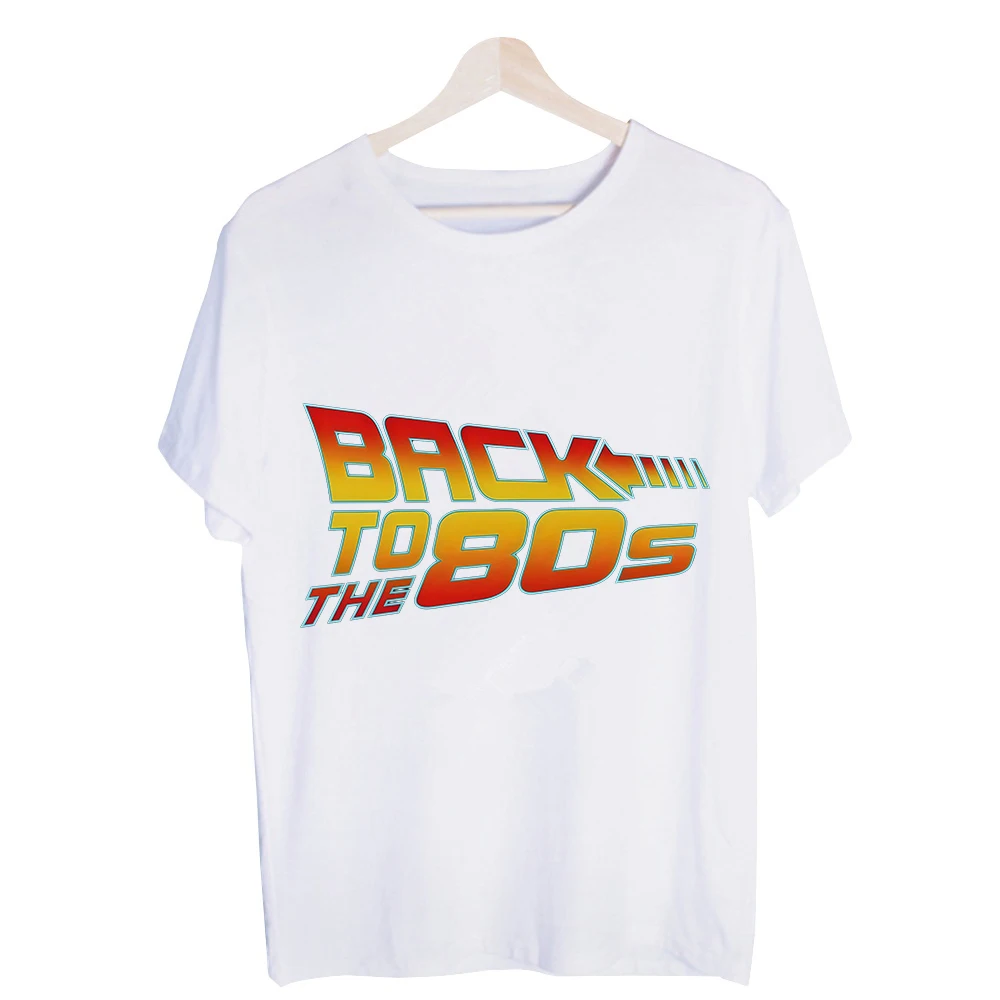 Men's 80s Inspired Typography Graphic Tee, Retro Style Short Sleeve Crew Neck T-Shirt for Casual Streetwear and Summer Outfits