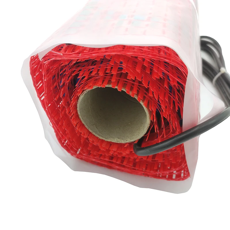 Sistemi di riscaldamento a pavimento Doppio conduttore 220 V Europa sotto piastrelle Tappetini riscaldanti con termostato ambiente