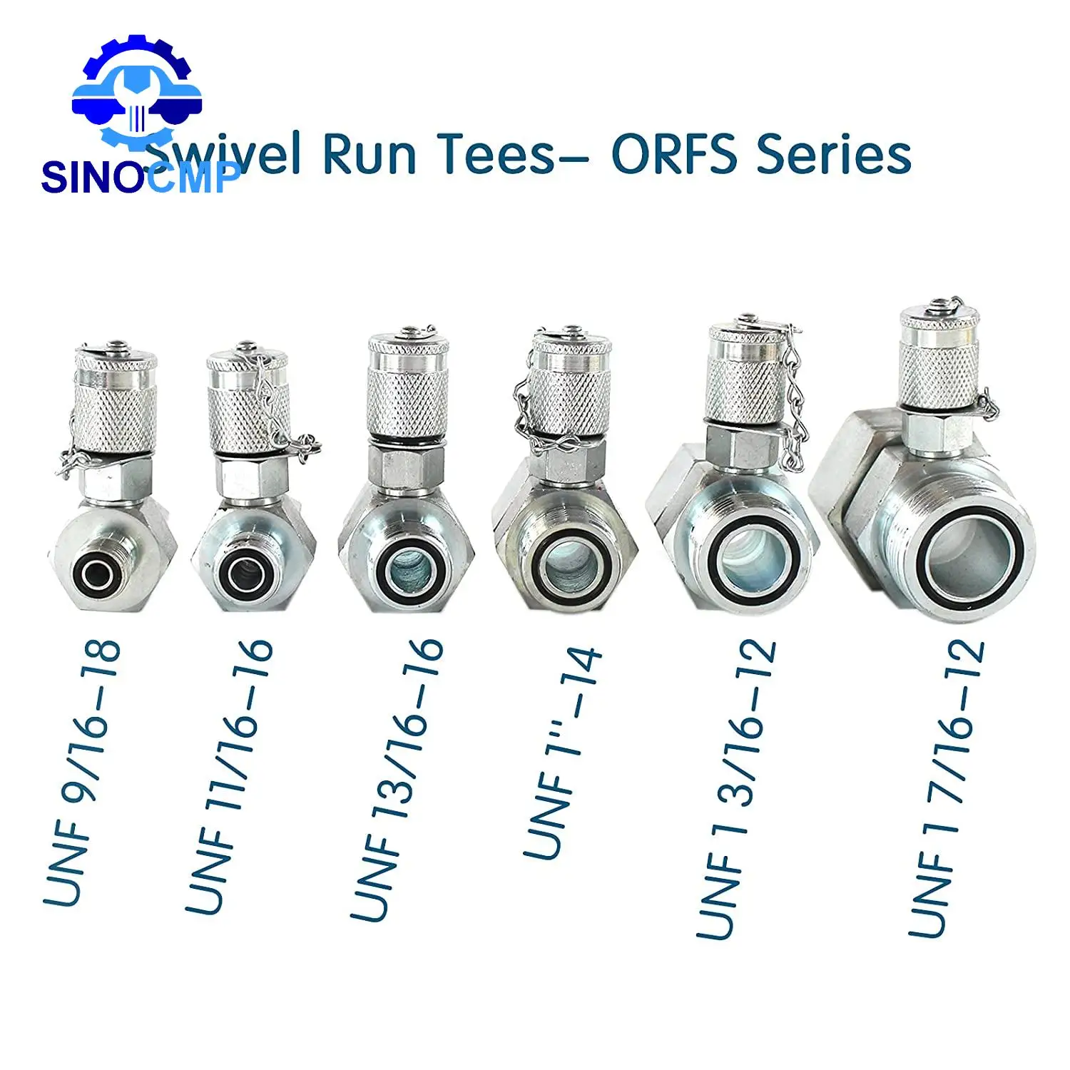 

6 шт. ORFS гидравлические поворотные боковые тройники, тестовая точка соединения для строительной техники