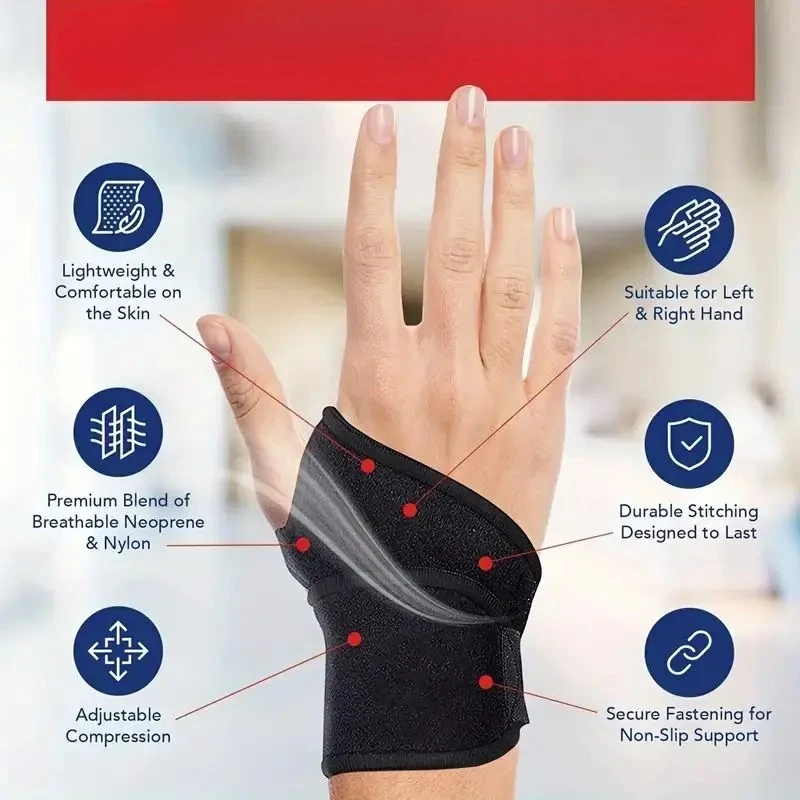 دعامة معصم قابلة للتعديل مثالية للنساء والرجال تدعم حزام التفاف 2026 دعامة نفق الرسغ للياقة البدنية مناسبة لليد اليمنى واليسرى #2