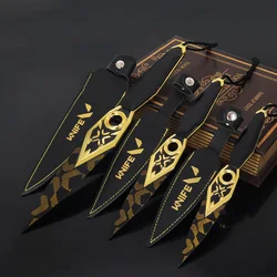 Valorant Melee Weapon Championship 2023 Ninja Kunai With Holster Samurai Katana Cosplay Bali Song Sword Model Toy Knife Gift Kid