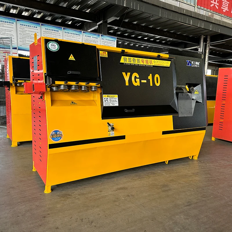 YG 8mm Iron Rebar Portable CNC Bender Machine Fully Automatic Steel Cutting Bending Stirrup Bending for Building Construction