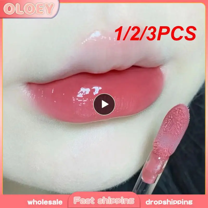 1/2/3 Stuks Kleuren Ijs Thee Spiegel Lip Glazuur Hoogglans Hydraterende Sexy Rode Lip Tint Lippenstift Make-Up Langdurige Lipgloss Koreaans