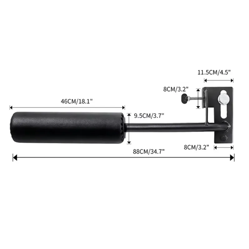 Heavy-Duty Leg Split Squat Attachment For Squat Rack Power Rack Attachments Leg Curl/Extension Squat Rack Attachment