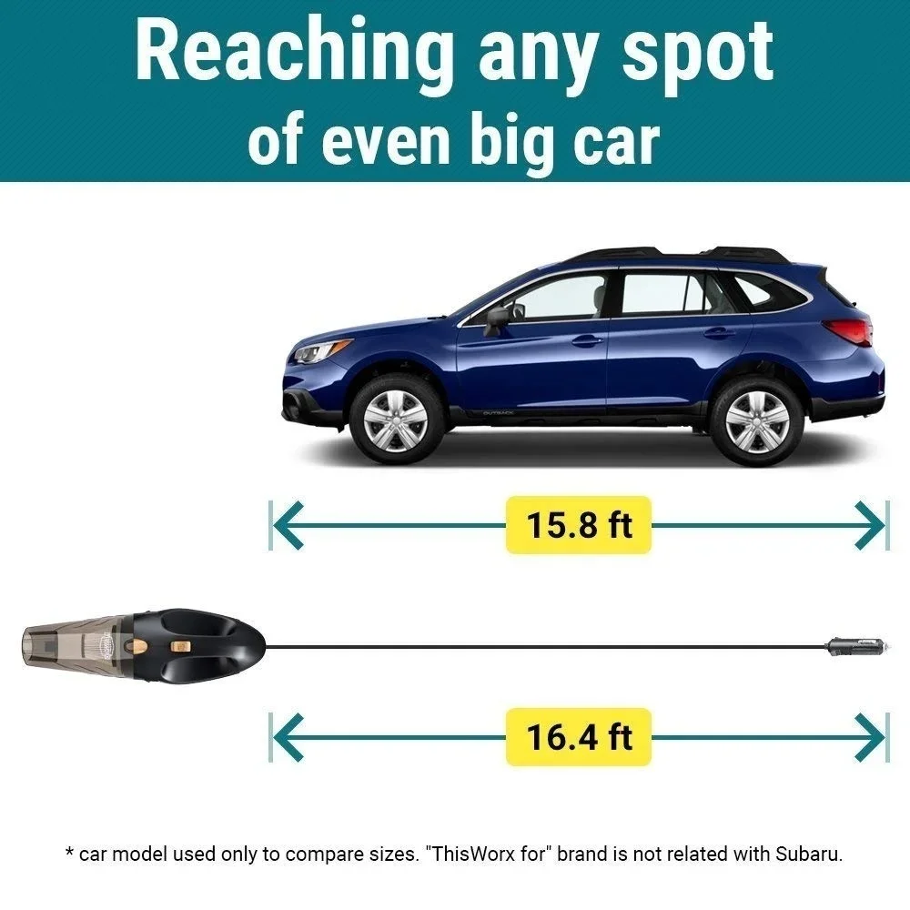 مكنسة كهربائية محمولة للسيارة 12 فولت، أداة تنظيف تلقائية قوية بالشفط والرطب والجاف لتفصيل السيارة الداخلي