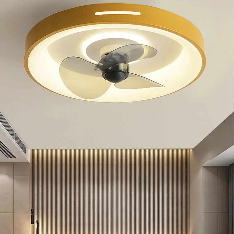 

Modern bedroom ceiling fan with lights dining room 360 degree rotating shaking head remote control dimming home appliances