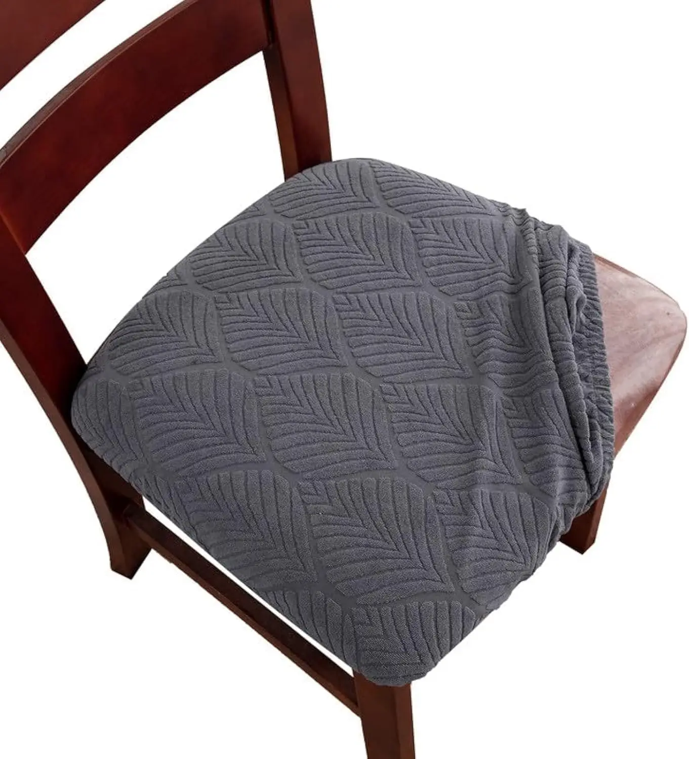 

Waterproof Dining Room Chair Cover Set Of 4, Stretch Jacquard Seat Covers For Dining Room Chairs, Kitchen Parsons Chair Covers