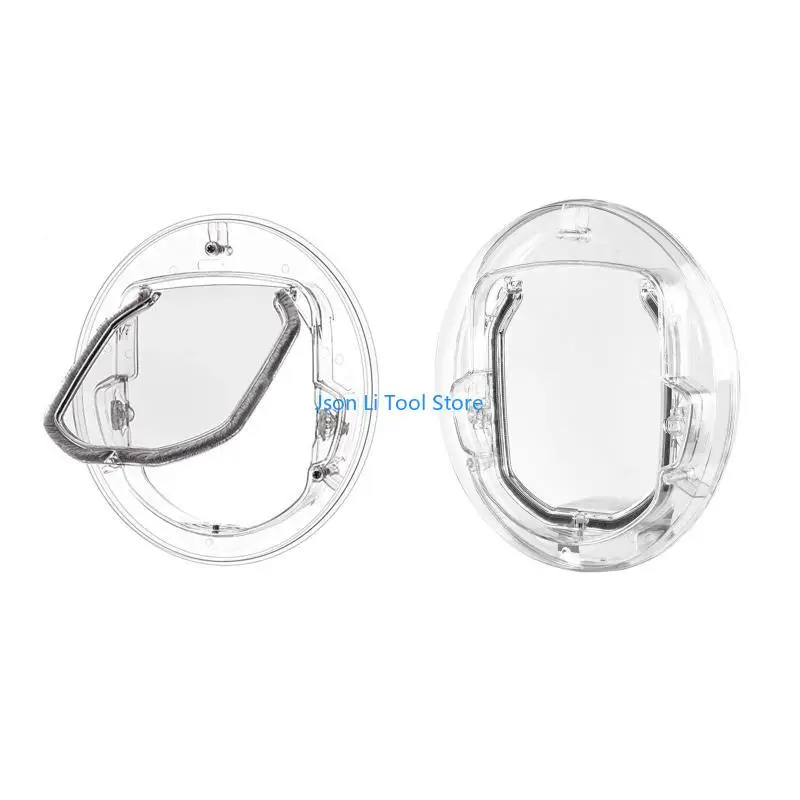 

Y08D 4 Ways Round Transparent Pet Dog for Cat Flap Door UV-Resistant Design Pet Dog G