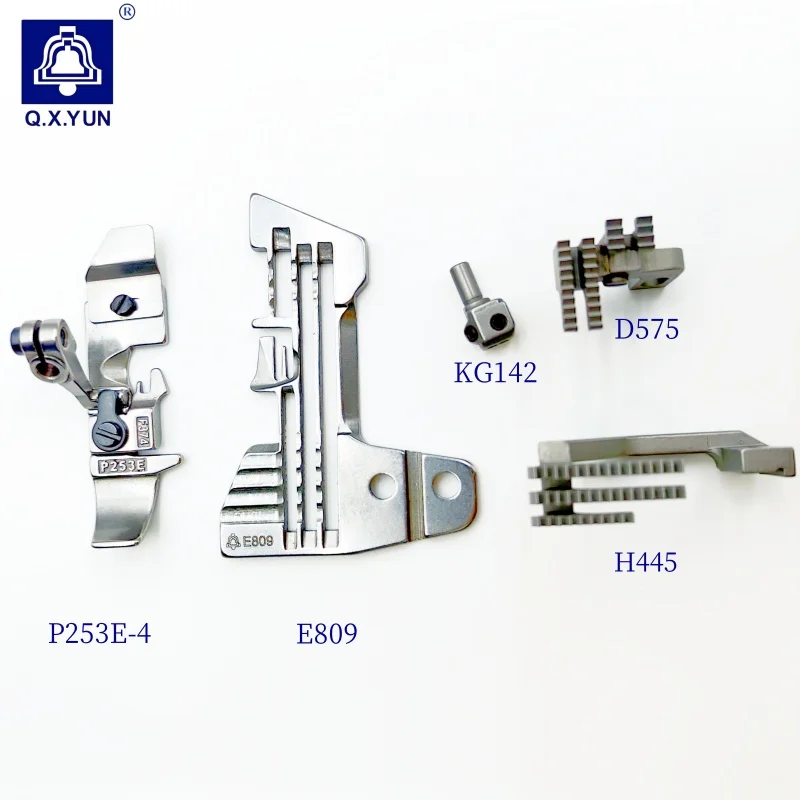 Q.X.YUN Industrial Sewing Machine Spare Parts   Gauge Set For SIRUBA 747  E809/H445/D575/P253E-4/KG142 needle plate , feed dog,